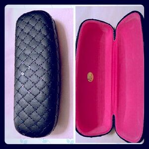 New pretty eye glass/sunglass case diamond pattern